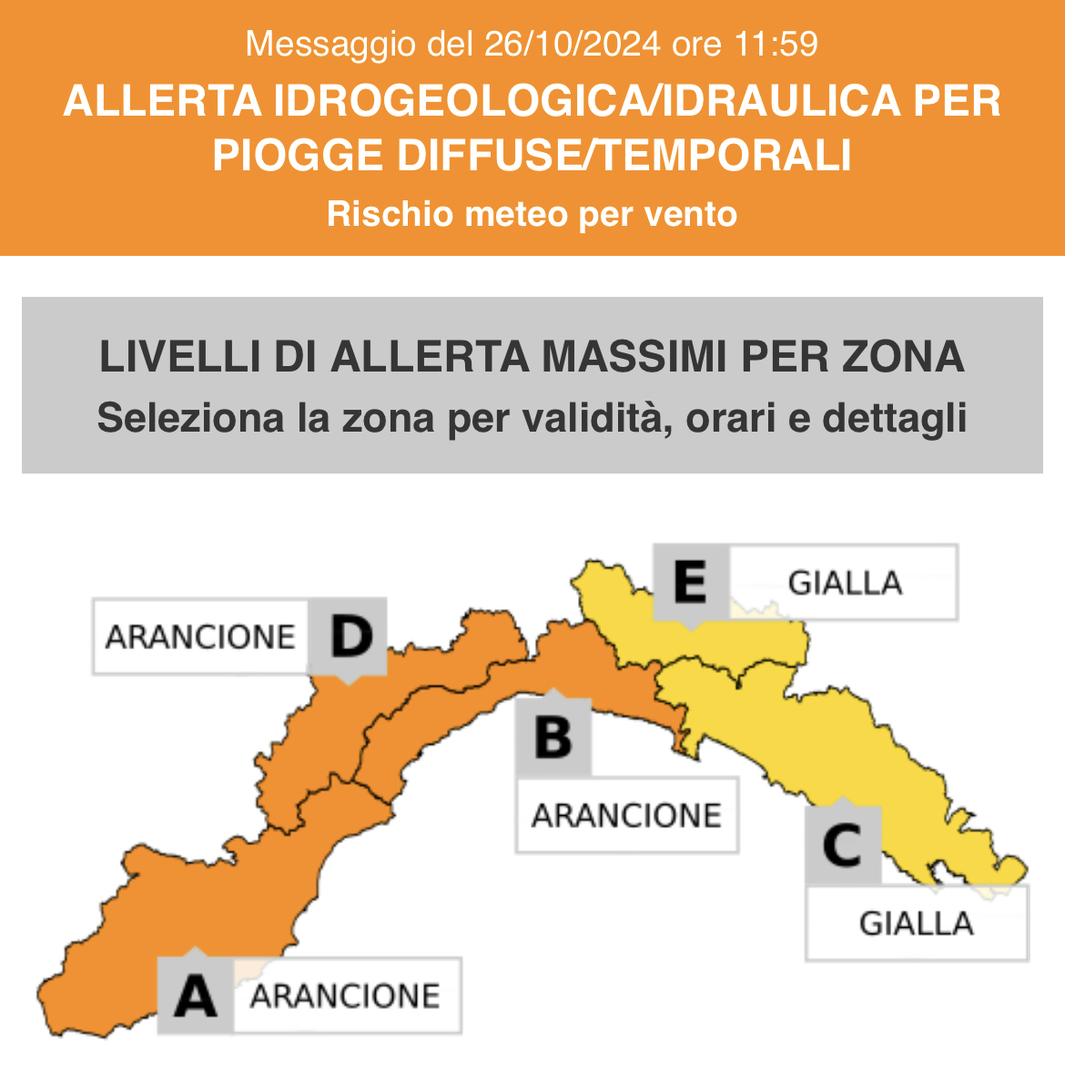 Diramata Allerta Meteo