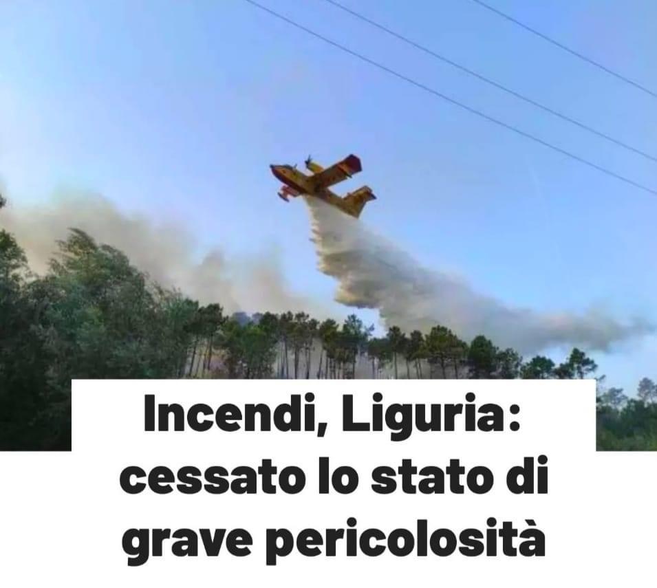 Cessazione dello stato di grave pericolosità per incendi boschivi