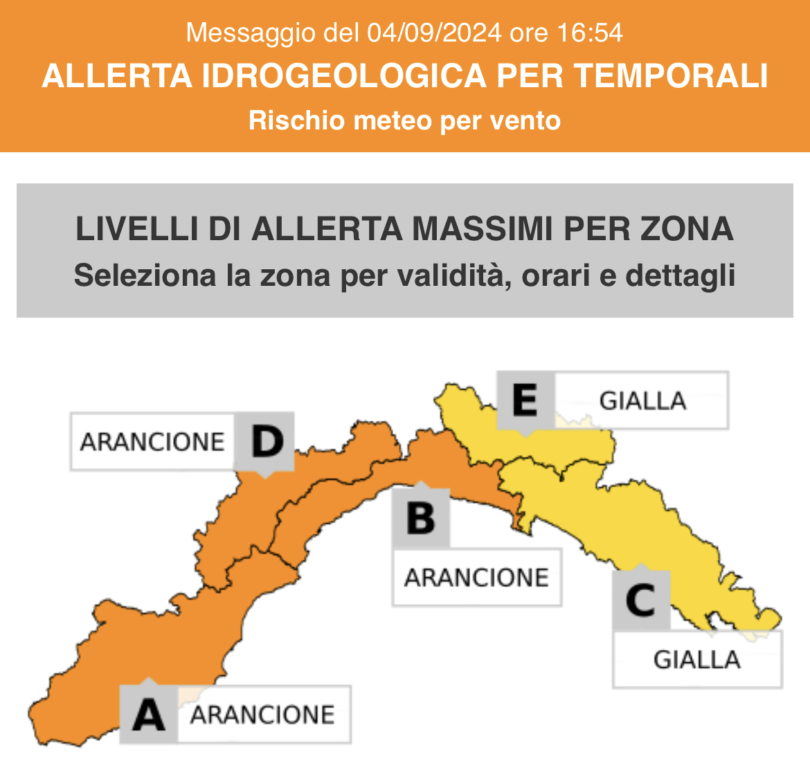 Diramata Allerta Meteo